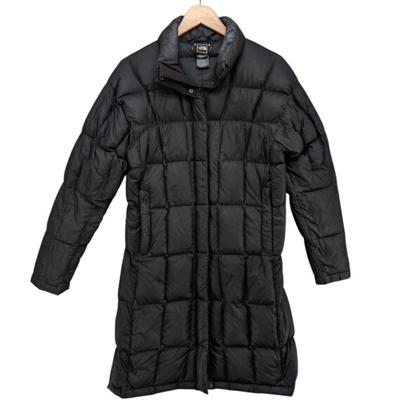 The North Face Metropolis 600 Down Parka Womens Black Long Puffer Jacket Size S - Picture 1 of 12